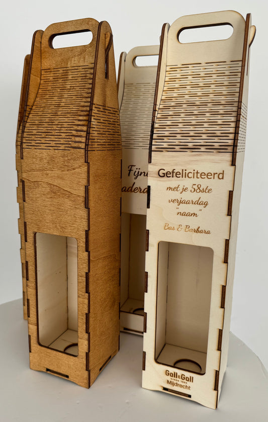 Wijnfles verpakking - uniek ontwerp